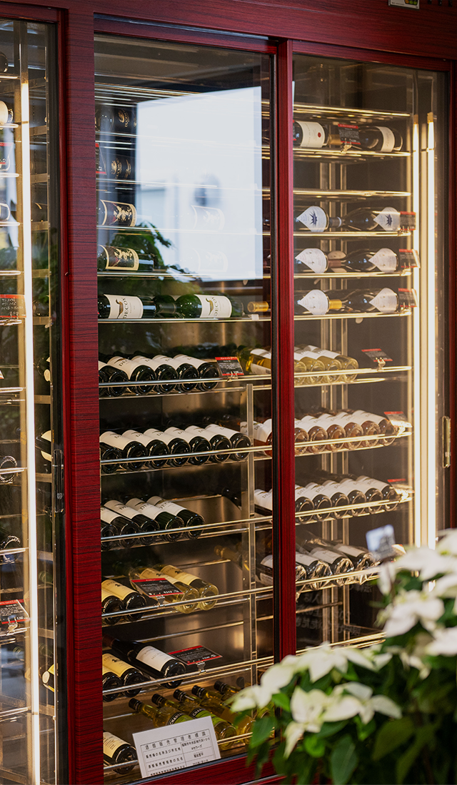 現地引き取り限定メイフラワー号　ワインセラー お花とワイン｜MCellars エムセラーズ 冷蔵庫・冷凍庫